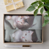 ヴィンテージの子猫のギフトラップかわいい 薄葉紙 (ギフト)