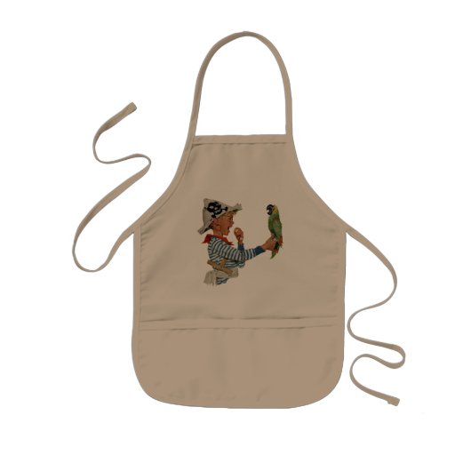 ヴィンテージの子遊ども 子供用エプロン (正面)