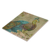 ヴィンテージの孔雀のセラミックタイル タイル (側面)