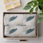 ヴィンテージの孔雀のフランスのな短命なもののティッシュペーパー 薄葉紙 (ギフト)