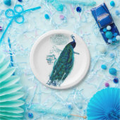 ヴィンテージの孔雀のプレート ペーパープレート (パーティー)