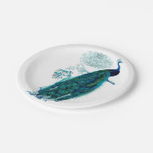 ヴィンテージの孔雀のプレート ペーパープレート (アングル)