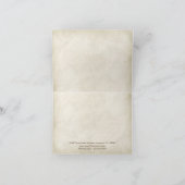 ヴィンテージの孔雀の個人事業の一致 カード (内部)