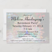 ヴィンテージの孔雀の絵 招待状 (裏面)