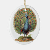 ヴィンテージの孔雀の…オーナメント セラミックオーナメント (右)