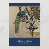 ヴィンテージの孔雀6音楽ノートのCandelabraの渦巻 メニュー (裏面)