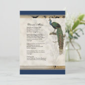 ヴィンテージの孔雀6音楽ノートのCandelabraの渦巻 メニュー (スタンド正面)