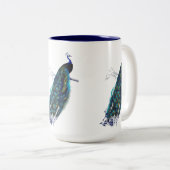 ヴィンテージの孔雀 ツートーンマグカップ (正面右)