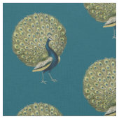 ヴィンテージの孔雀 ファブリック (クローズアップ)