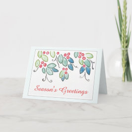 ヴィンテージの季節の挨拶クリスマスカード カード