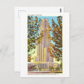 ヴィンテージの学大聖堂はペンのピッツバーグにある。 ポストカード (正面/裏面)