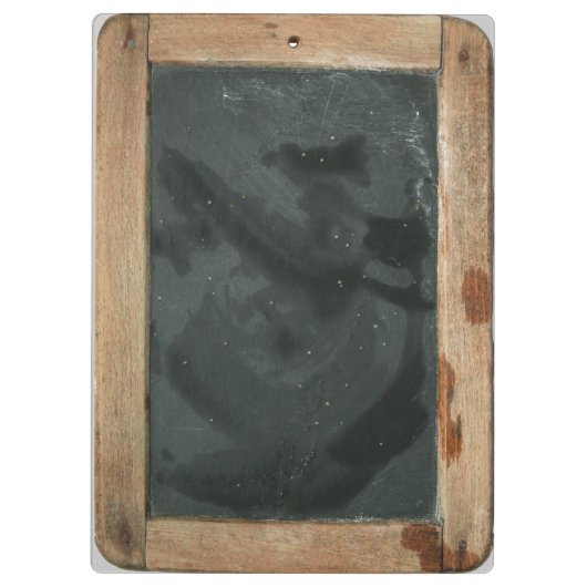 ヴィンテージの学校の石板の先生のクリップボード クリップボード (裏面)