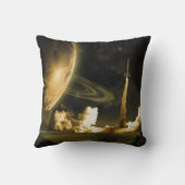 ヴィンテージの宇宙の進水 クッション (裏面)