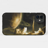 ヴィンテージの宇宙の進水 Case-Mate iPhoneケース (裏面(横))