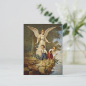 ヴィンテージの守り神の郵便はがき ポストカード (スタンド正面)