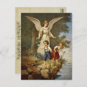 ヴィンテージの守り神の郵便はがき ポストカード (正面/裏面)