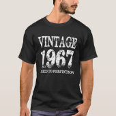 ヴィンテージの完全さのワイシャツに老化する1967年の誕生年 Tシャツ (正面)