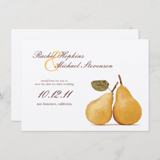 ヴィンテージの完全な組の結婚式の保存日付カード セーブザデート (正面/裏面)