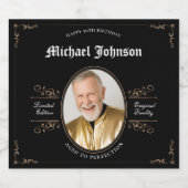 ヴィンテージの完成度50誕生日ギフト リキュールボトルラベル (シングルラベル)