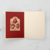 ヴィンテージの宗教のハートイエス・マリア&ヨセフ カード (内部)