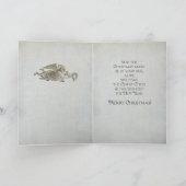 ヴィンテージの宗教クリスマスの天使 シーズンカード (内部)