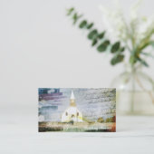 ヴィンテージの宗教国のチャペル 名刺 (スタンド正面)