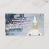 ヴィンテージの宗教国のチャペル 名刺 (裏面)