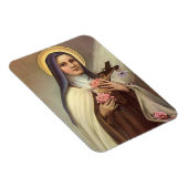 ヴィンテージの宗教的なイースター、十字架を持つ修道女 マグネット (右側)