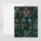 ヴィンテージの宗教的な教会のステンドグラスの窓 ポストカード (正面/裏面)