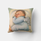 ヴィンテージの宗教虹の男の赤ちゃんの守り神 クッション (裏面)