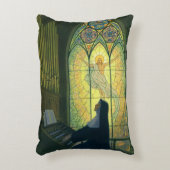 ヴィンテージの宗教遊、修道院のオルガン アクセントクッション (正面(垂直))