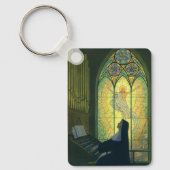 ヴィンテージの宗教遊、修道院のオルガン キーホルダー (正面)