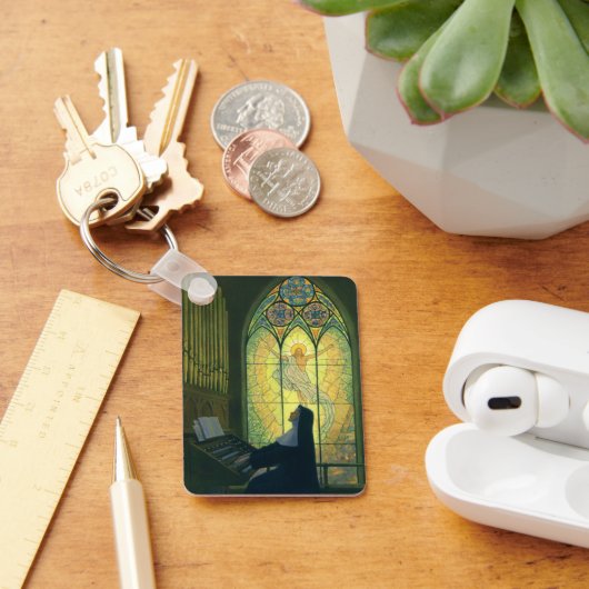 ヴィンテージの宗教遊、修道院のオルガン キーホルダー (デスク)