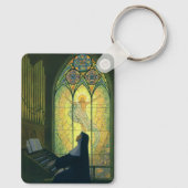 ヴィンテージの宗教遊、修道院のオルガン キーホルダー (裏面)