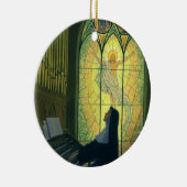 ヴィンテージの宗教遊、修道院のオルガン セラミックオーナメント (右)