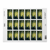 ヴィンテージの宗教遊、修道院のオルガン ラベル (フルシート)