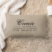 ヴィンテージの定義を素朴なシックガーリーブラウン ランバークッション (ブランケット)