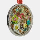 ヴィンテージの宝石のクリスマスのオーナメント メタルオーナメント (右)