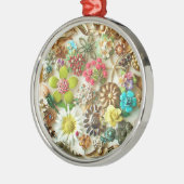 ヴィンテージの宝石のクリスマスのオーナメント メタルオーナメント (左)