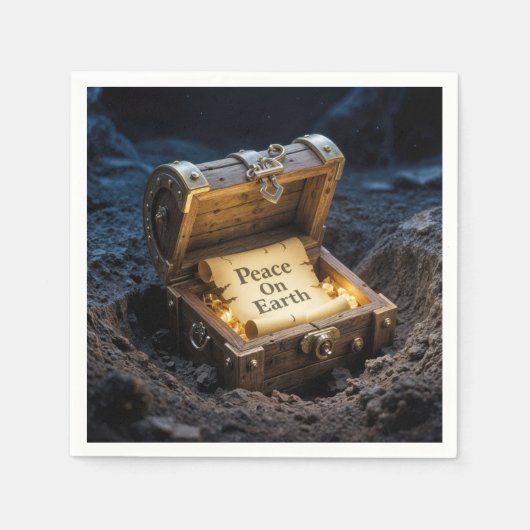 ヴィンテージの宝箱 スタンダードカクテルナプキン (正面)