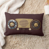 ヴィンテージの家の受信機の枕 ランバークッション (ブランケット)