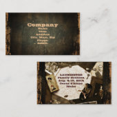 ヴィンテージの家宝の家族会 名刺 (正面/裏面)