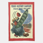 ヴィンテージの家庭菜園の台所タオル キッチンタオル (縦)