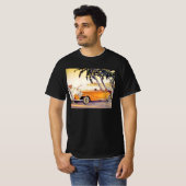 ヴィンテージの家族の休暇のコンバーチブルカー Tシャツ (正面フル)