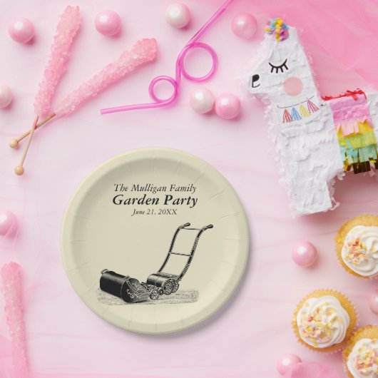 ヴィンテージの家族会の園遊会の紙皿 ペーパープレート (パーティー)