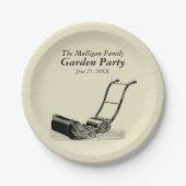 ヴィンテージの家族会の園遊会の紙皿 ペーパープレート (正面)