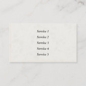 ヴィンテージの封筒の名刺のテンプレート 名刺 (裏面)