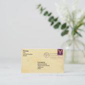 ヴィンテージの封筒 名刺 (スタンド正面)