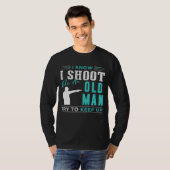 ヴィンテージの射手:おっさんみたいに撃つのは知ってる。 Tシャツ (正面フル)