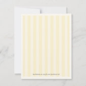 ヴィンテージの小さい鳥のベビーシャワー 招待状 (裏面)